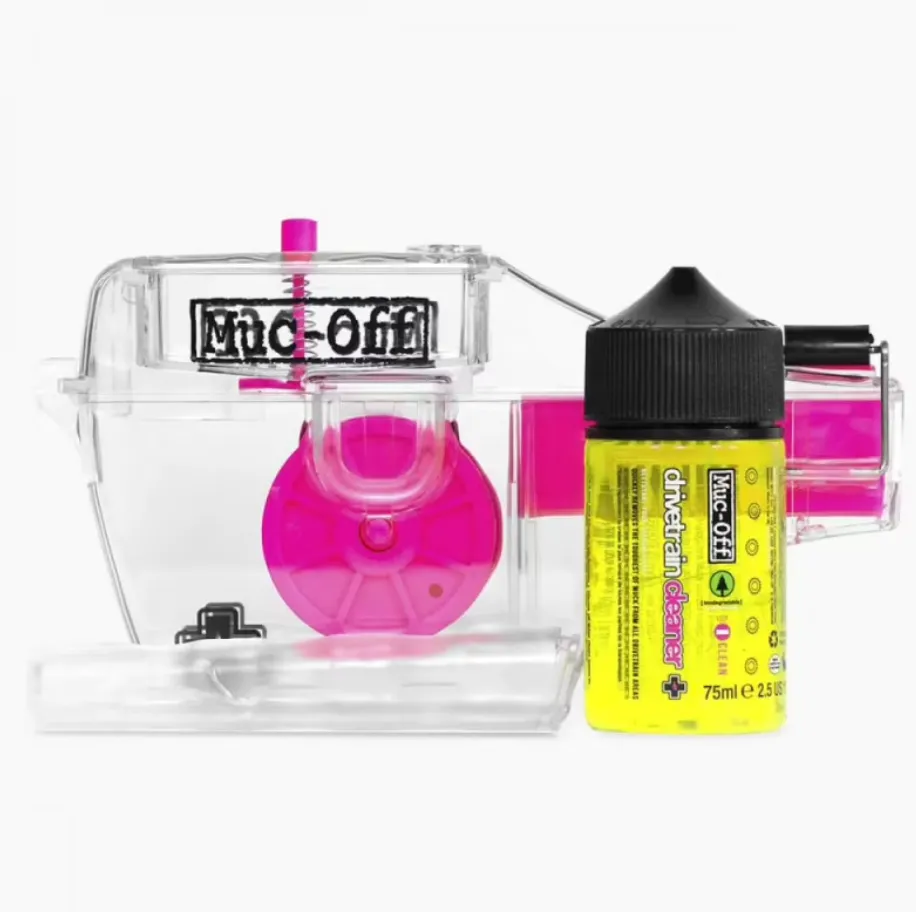 Muc-Off MUC-OFF Nettoyeur de chaine X3 DIRTY CHAIN MACHINE + Dégraissant DRIVETRAIN CLEANER 75ml